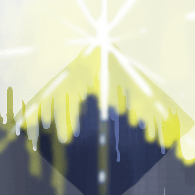 おひつじ座 6度のサビアンシンボル 「一辺が明るく照らされた四角」のイラスト