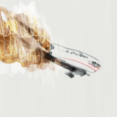 ふたご座 10度のサビアンシンボル 「落下する飛行機」のイラスト