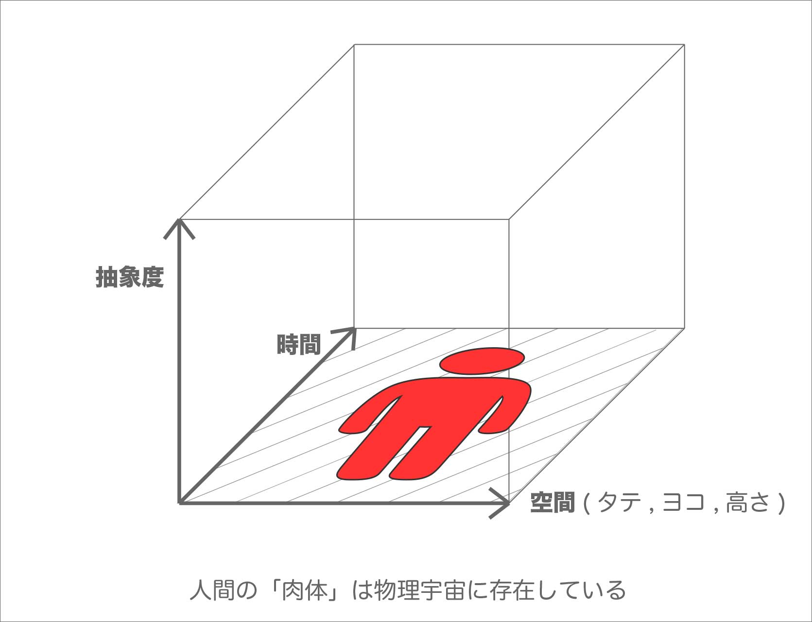 肉体は物理次元にある
